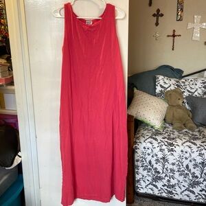 Oh my gauze maxi dress coral l-xl